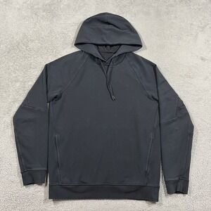 Lululemon City Sweat Pullover Hoodie Mens Small Black Athletic Sweater